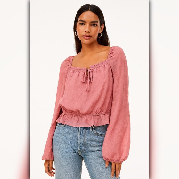 A431 • Rose Ruffle Peasant Blouse - Picture 1 of 4